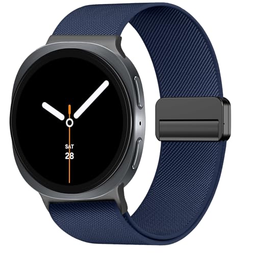 Image of Stretchy Magnetic Band for Samsung Galaxy Watch 9 8 40mm 44mm /Classic 46mm | Elastic Fabric, Nylon Sport Strap Replacement Wristbands No Gap for Samsung Galaxy Watch 8 9 Band 40mm 44mm /8 Classic 46mm