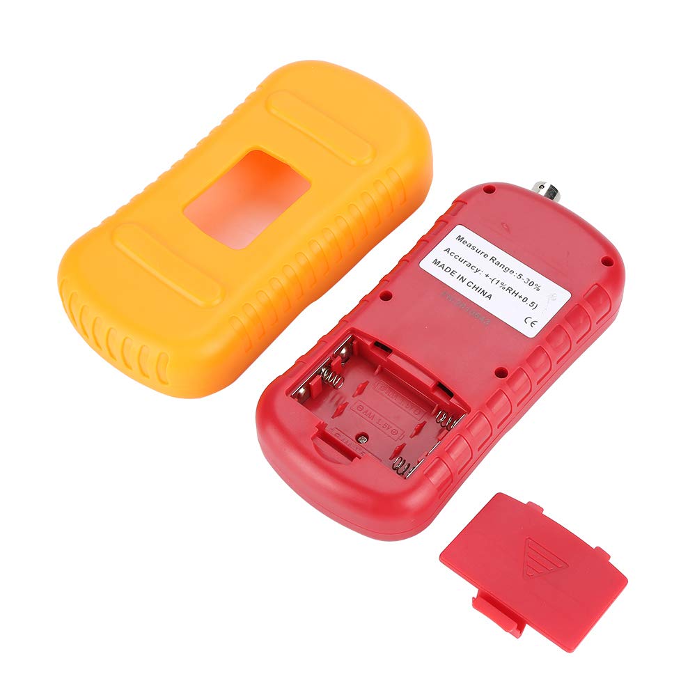 Medidor de humedad Medidor digital de humedad de grano, GM640 Probador de humedad portátil Medidor de grano LCD Medidor de temperatura de humedad para trigo frijol maíz, Probador de humedad de grano
