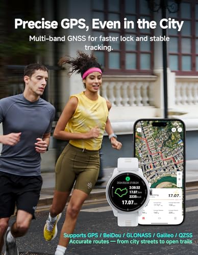 Image of iGPSPORT VeRun GPS Sports Watch, 1.32'' AMOLED Display Running Training Metrics Plan Route Navigation ANT+ Bluetooth (Gray)