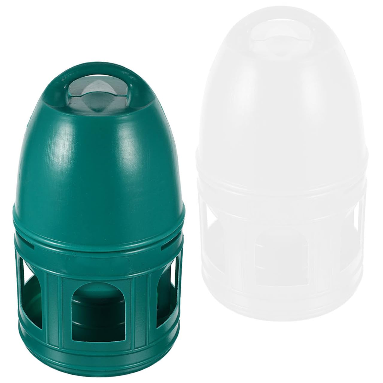 Luxshiny 2 Stück Pack Tauben Wasserspender mit 3l Fassungsvermögen Hänge Wasserflasche aus Kunststoff Vogeltränke für Tauben und Kleine Vögel Glatte Oberfläche Leicht zu Reinigen Geeignet