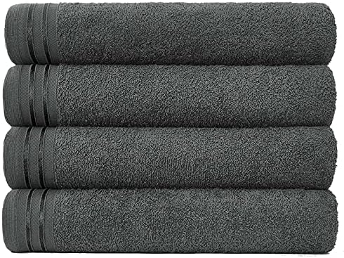 FAIRWAYUK Pack of 4 Bath Sheets Extra Large 450 GSM - 100% Pure Egyptian Cotton Premium Quality Bathroom Towels Set, Ultra Soft Hotel Sheet, Quick Dry Bath Towel (Teal)