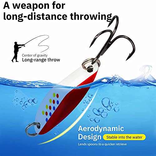 THKFISH-Angeln-Spoon-Kunstkoeder-Angelkoeder-Forellenkoeder-Spoons-fuer-Trout-Pike-Bass-Crappie-Walleye-35g-55g-75g-105g-145g-215g-5Stueck