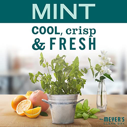 Image of MRS. MEYER'S CLEAN DAY Liquid Dish Soap, Biodegradable Formula, Limited Edition Mint, 16 fl. oz - Pack of 6