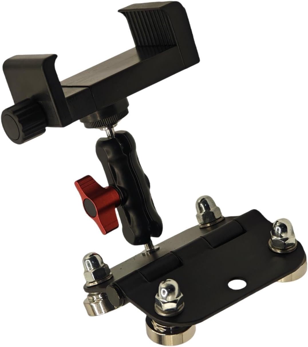 Magnetic Camera Fence Mount for GoPro / Insta360 / DJI OSMO Pocket 3 / iPhone,Two 1/4"-20 Slots Net Chain Link Fence Holder for Recording Baseball/Softball/Tennis Games