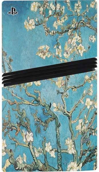 Skinit Decal Gaming Skin Compatible with PS5 Pro Console - Officially Licensed Almond Branches in Bloom by Van Gogh Design