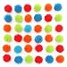 MICHLEY 18pcs 1.18" Mini Soft Vinyl Multicolor Porcupine Balls