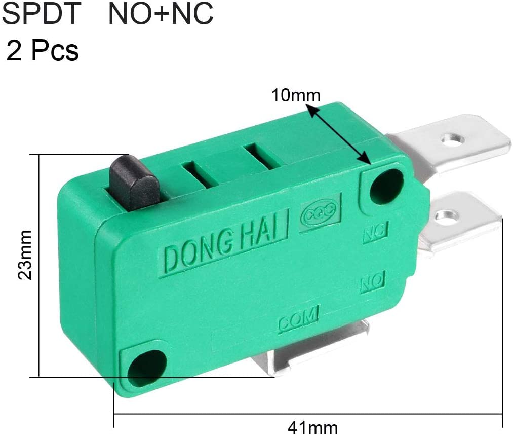 Microinterruptores KW3-OZ-5 SPDT 16A 125/250VAC | Pack De 2 Piezas, Para Electrodomésticos, Herramientas Eléctricas Y Automatización