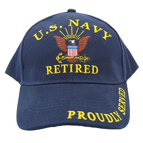 EagleEmblems Men's U.S. Navy Retired Hat
