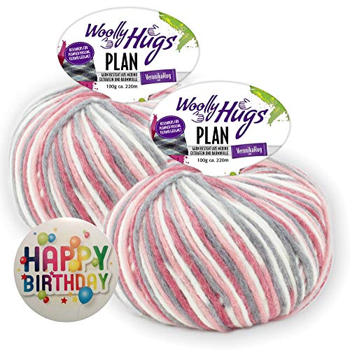 WOOLLY HUGS PLAN - Set regalo, 2 gomitoli da 100