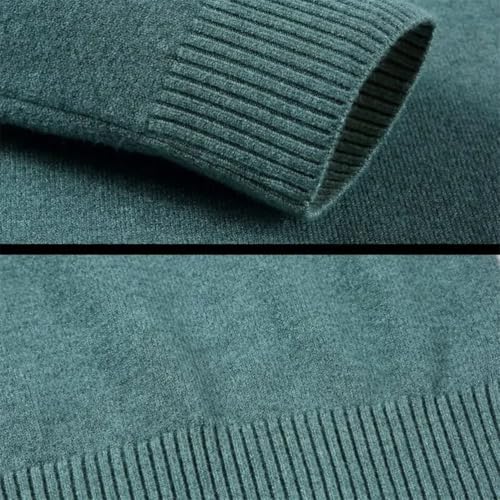 Men Slim Fit Sweater High Collar Knit Sweater Thick Elastic High Collar Warm Long Sleeves Pullover4