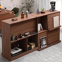 Amazon｜タンスのゲン フラップチェスト 幅90 2段 背面収納 間仕切り