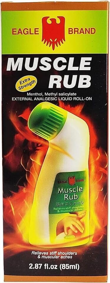 2 Packs - Eagle Essential Muscle Rub Oil - Hai Chai Dau Xoa Bop Hieu Con O - 85mL per Bottle with 2 Bottles per Order - Made in Singapore