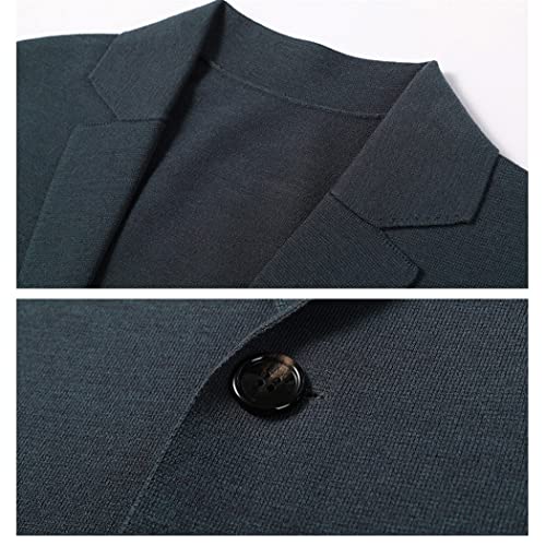 Pull homme vert contre le froid de l'automne gilet décontracté chaud taille M - 5