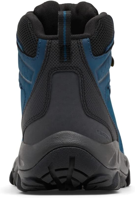 Columbia Men's Newton Ridge Plus II Waterproof Hiking Boot Shoe, Petrol Blue/Black, 12