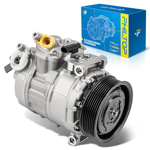 Image of PHILTOP 4711530 Air Conditioner AC Compressor for BMW 335i 2007-2011,2012-2013 3T,X1 2014,2013,2015 3T,335i xDrive 2009-2012,2013 3.0T,135i 2008-2013,335xi 2007-2008,Z4 2010-2016 3.0T,335is 2011-2013