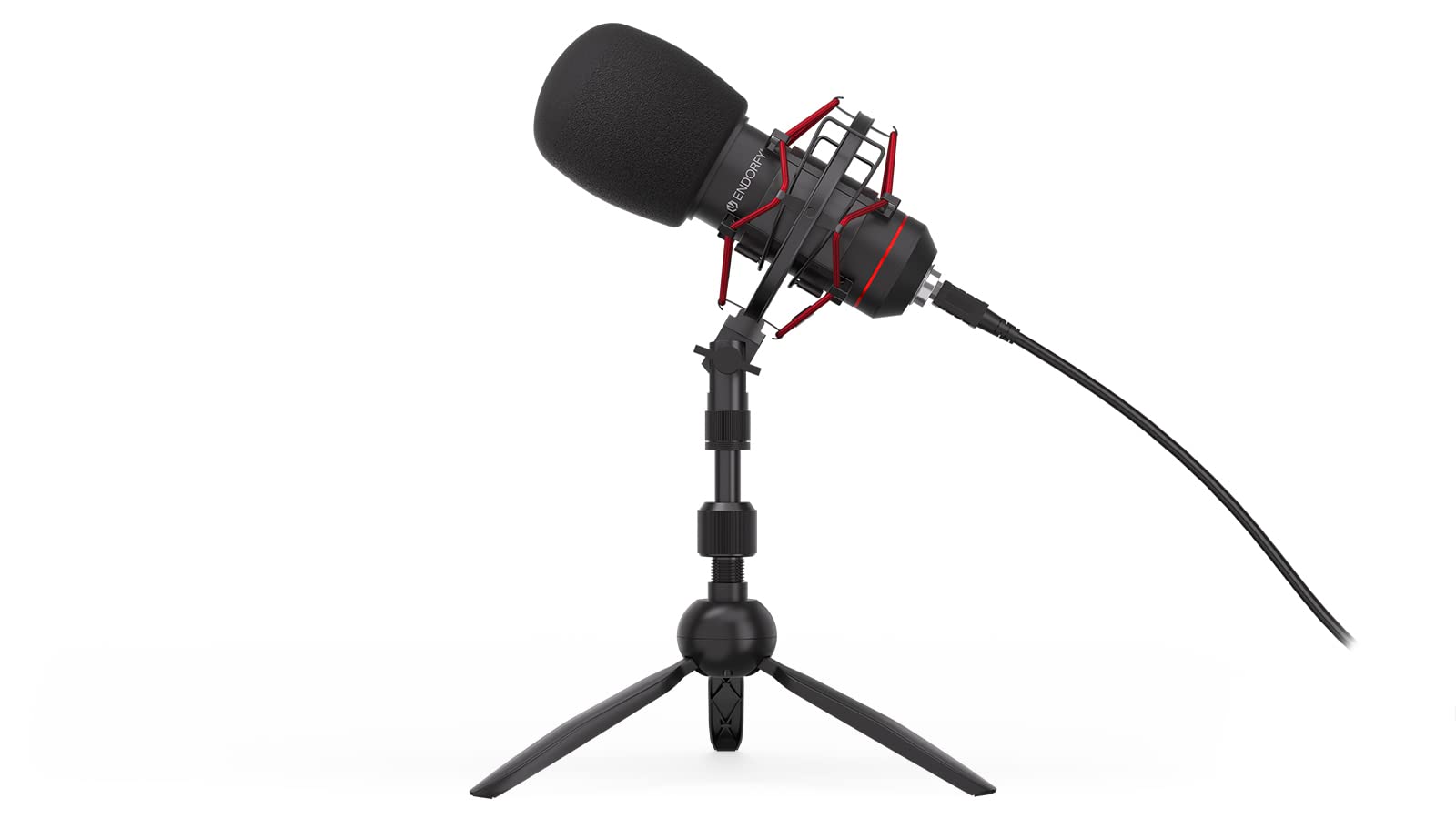 ENDORFY Solum T mikrofon USB do streamingu i podcastów, kardioidalny, tripod, pop filtr, shock mount, mikrofon pojemnościowy do PC Mac gaming