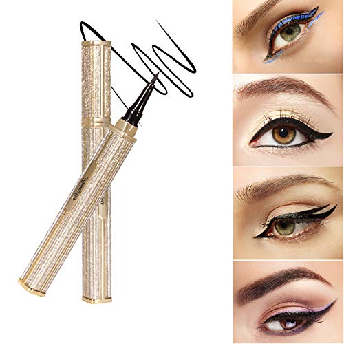 Preisvergleich Produktbild ONLYOILY Eyeliner Wasserfest Schwarz Liquid Eyeliner Präzisionsminiatur Schnell trocknend Langlebig Eyeliner (04)