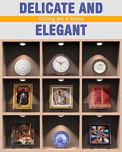 Lzerking 4INZDZJ8 Display Stand 8 Packs, 4 Inches Iron Foldable Plate Stand Picture Stand Photo Stand thumb #1