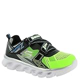 Skechers Kids Boys' Hypno-Flash Light Up Loafer, Lime/Black, 2 M US Little Kid