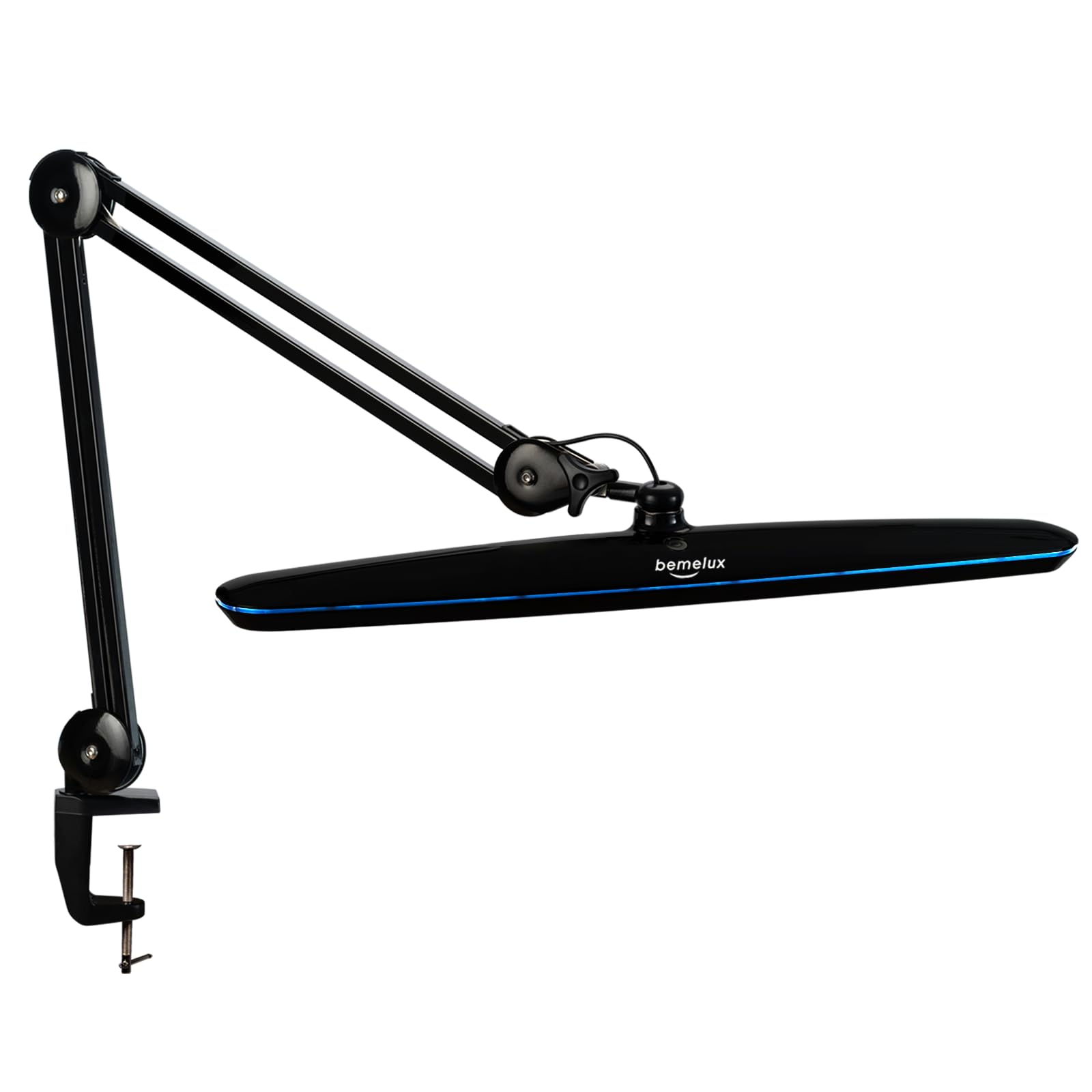 bemelux Task Lamp with Clamp, Bright 117PCS LEDs, Metal Swing Arm