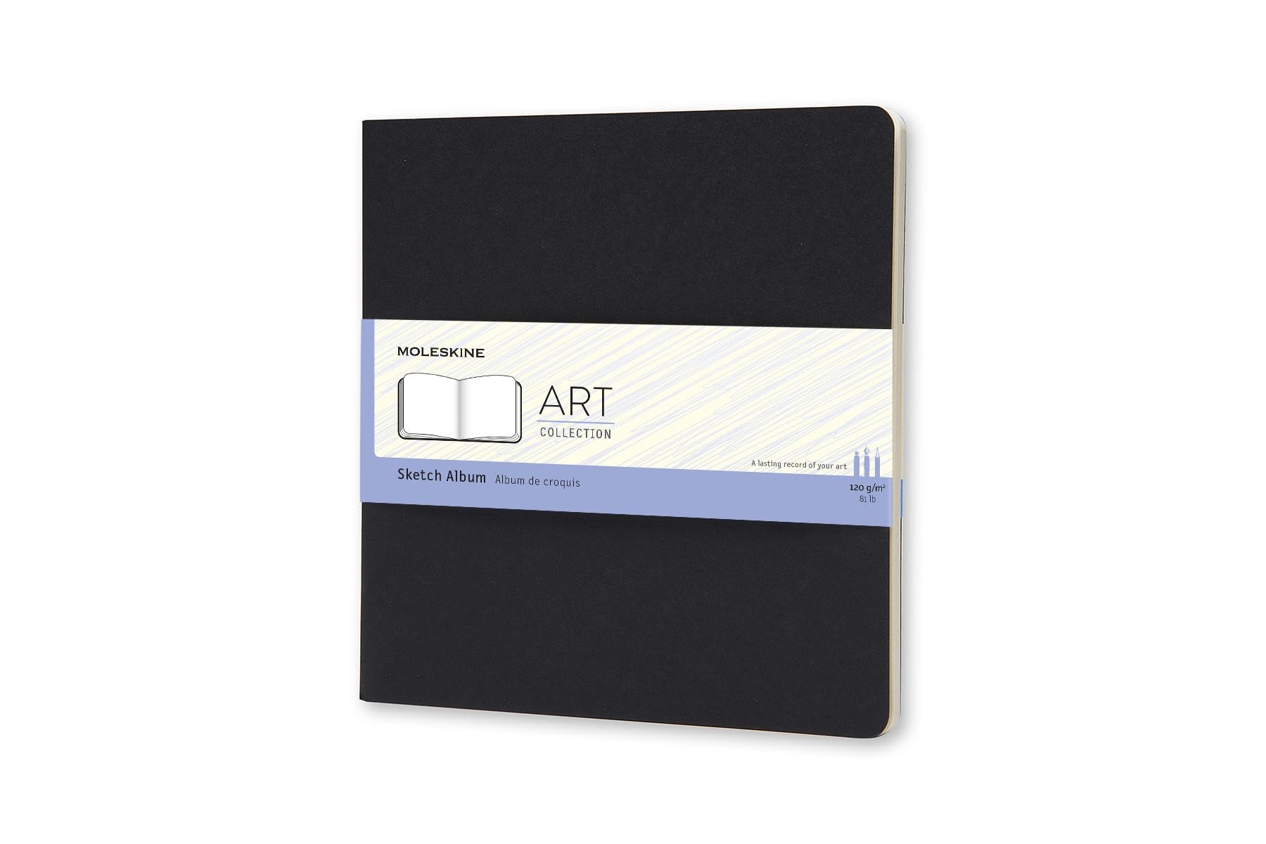 Ohuhu Quaderno da Disegno Spiralato A3, 200GSM- 48 fogli / 96 pagine quaderno con copertina rigida, appositamente progettato per pennarelli alcolici, 420x297mm