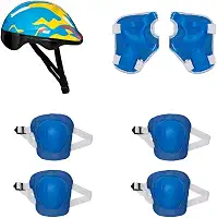 Kit De Proteção Azul Chamas C/cap Mimo Style Azul