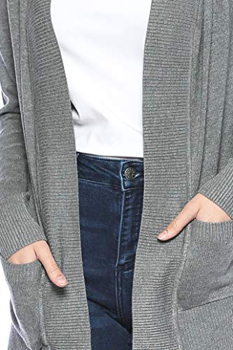 Image of Urban Look Womens Basic Long Sleeve Open Front Comfy Sweater Cardigan