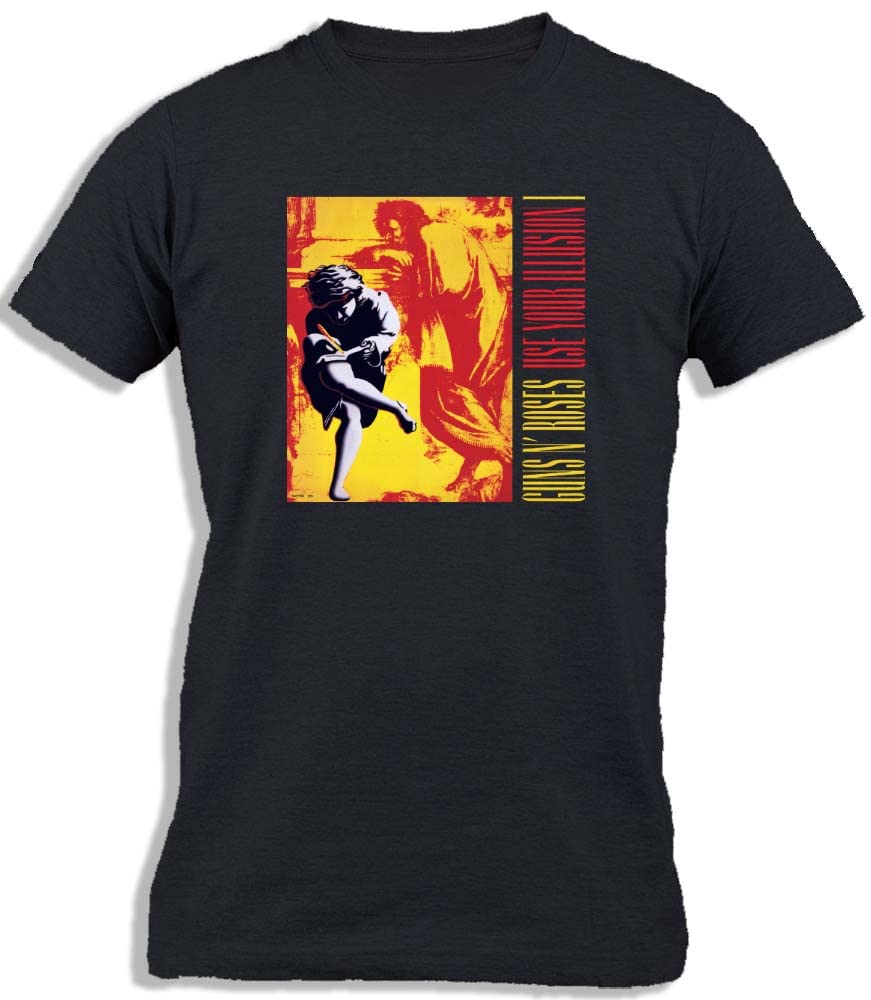 Ay Cabron™ G... And Roses | Rock Band | Guns n' R... Music Band | Use Your Illusion I Cotton T-Shirt For Men