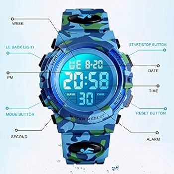 Digitaal horloge voor kinderen, meisjes en jongens, met