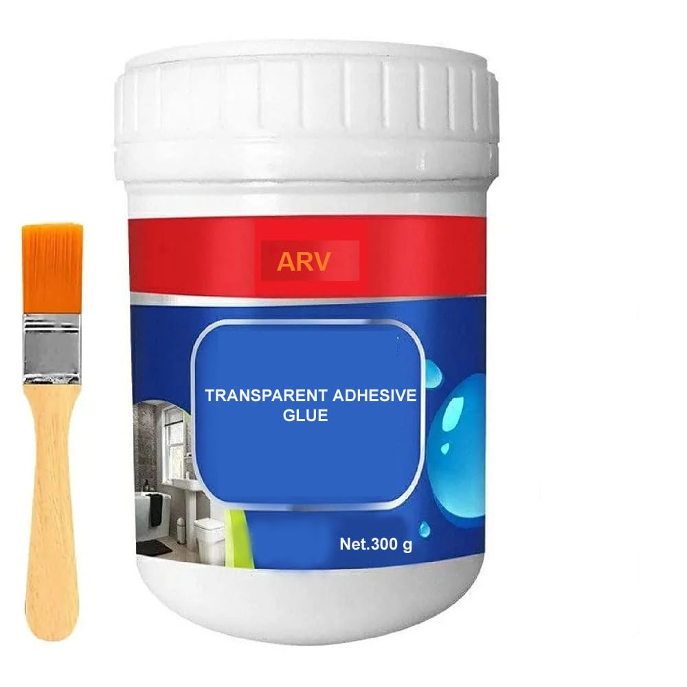 See full amazon price history chart for ARV Transparent Repairing Leak Waterproof Adhesive seal cracks agent for cement Surface Steel Ceramic Tile Marble Wood Metal (300 Gram Pack of 1 With Brush) ARV Transparent Repairing Leak Waterproof Adhesive seal cracks agent for cement Surface Steel Ceramic Tile Marble Wood Metal (300 Gram Pack of 1 With Brush) (B0BMXYJF15) Amazon Price History, Amazon Price Tracker
