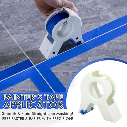 Image of Masking Paint Tape Applicator, Portable Masking Paint Tape Dispenser Cutter Tightly Seals Tape onto Various Surfaces for Painting Trim Door Frames