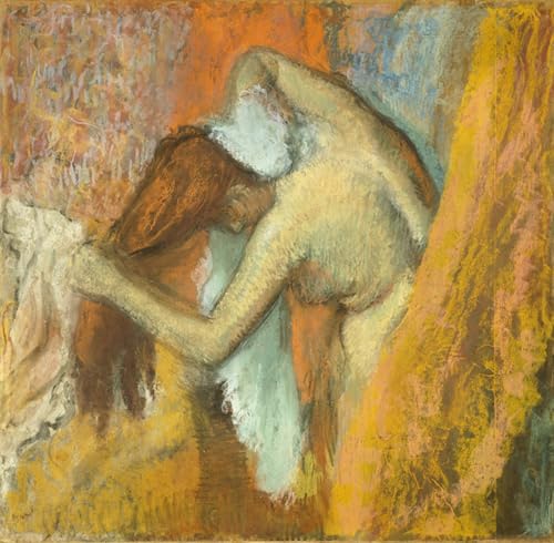 Tableaux Impression Toile Edgar Degas Femme à sa toilette 60x90cm pour déco maison