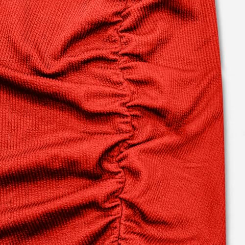 Women's Fishtail Skirt Elegant Ruched Skinny Bodycon Ruffle Long Skirts Cocktail Evening Party Wedding Skirt3