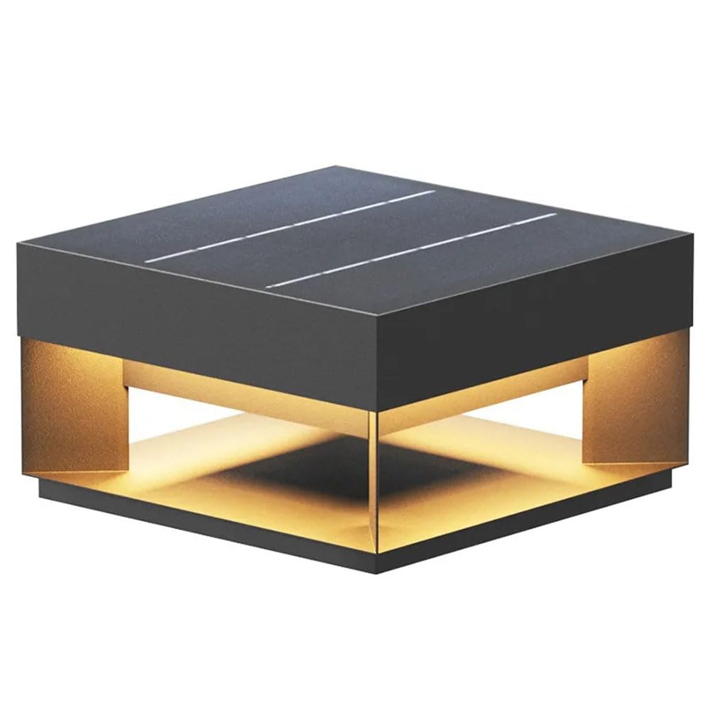 Lampadaire solaire extérieur jardin rustique noir bronze dimmable
