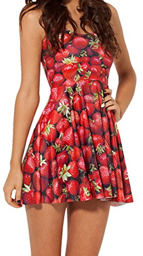 Image of Sister Amy Printed Elastic Sleeveless Shaping Breathable Camisole Skater Dress