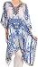 Sakkas Liv Ligthweight Summer Printed Short Caftan Dress / Cover Up