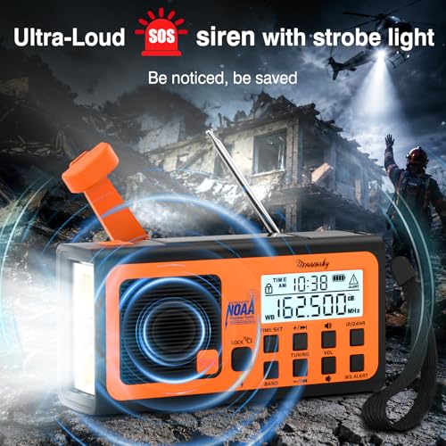 DreamSky Emergency Radio NOAA Weather Alert with Hand Crank - Image 3