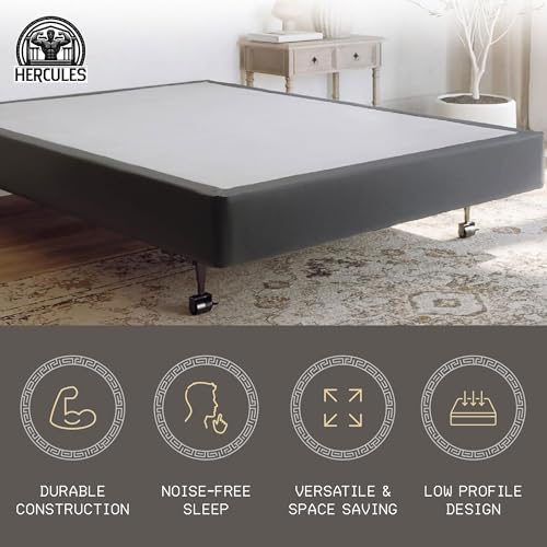 Image of Hercules 8 Inch High Profile Mattress Foundation Platform, Full Size Bed