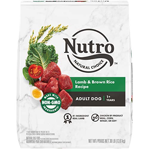 NUTRO NATURAL CHOICE Adult Dry Dog Food, Lamb & Brown Rice Recipe Dog Kibble, 30 lb. Bag
