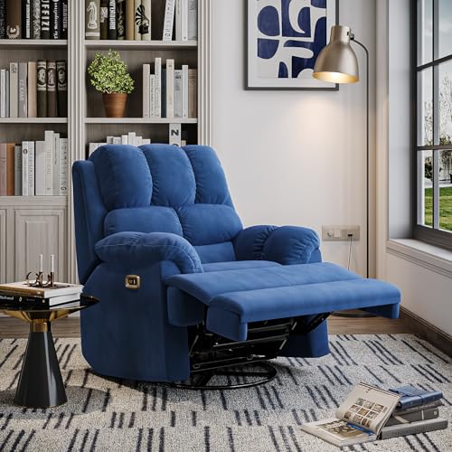 Image of Wakefit Recliner | 3 Year Warranty | Recliner Sofa 1 Seater, XpertGRID Technology, Designed for Supreme Comfort & Relaxation, Easy DIY Assembly, 145 kg Weight Capacity, Electic Virelia (Blue)