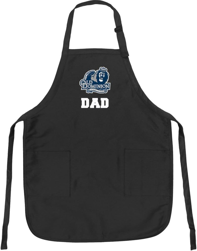 Broad Bay Old Dominion University Dad Aprons ODU Proud Parent Apron w/Pockets and Adjustable Neck