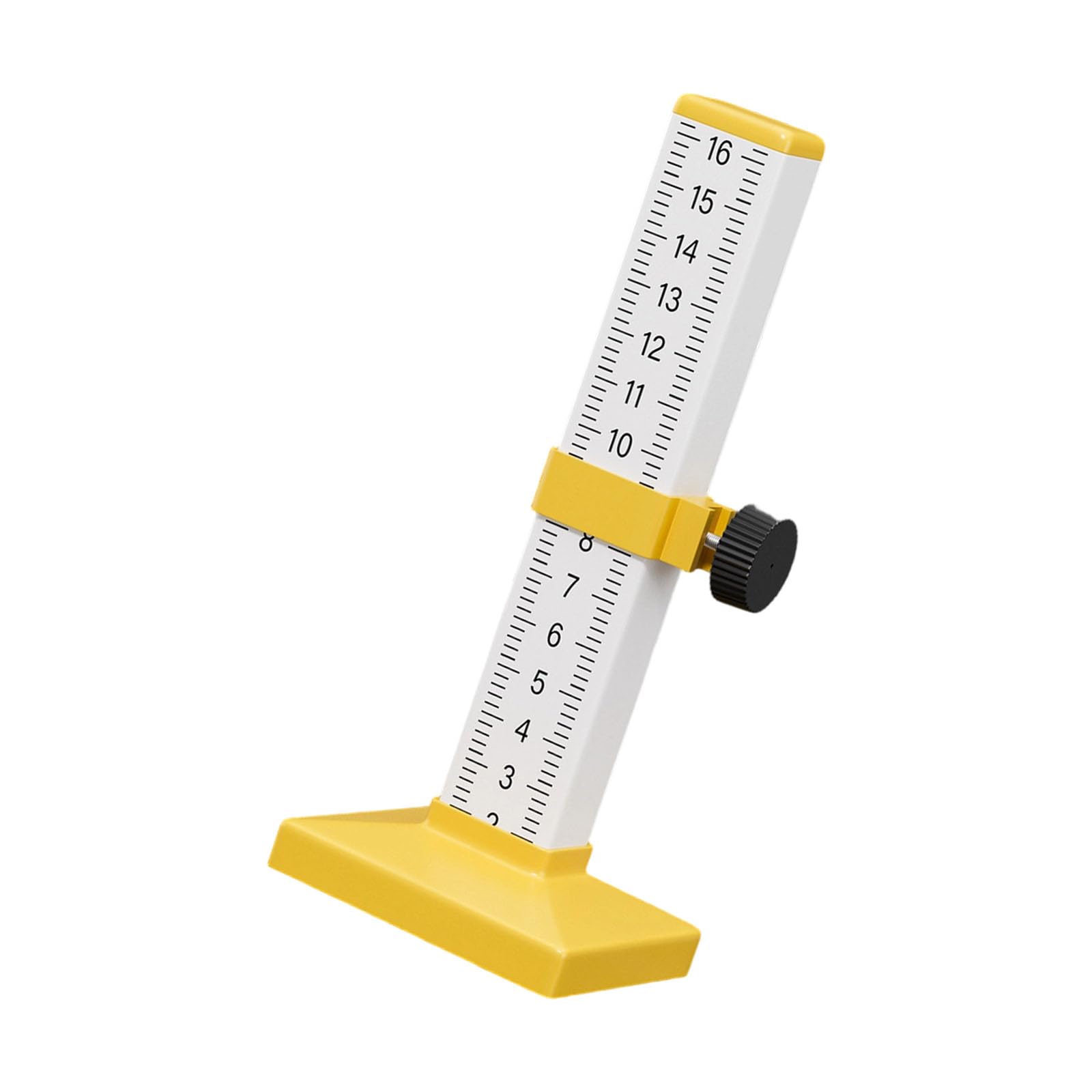 Kaeltsyn Yellow Height Ruler Stable Alloy & Abs Levels Tool Building Calibration Tool For Accuracy Height & Alignment Measurements In Tiling Builder Stage Measure