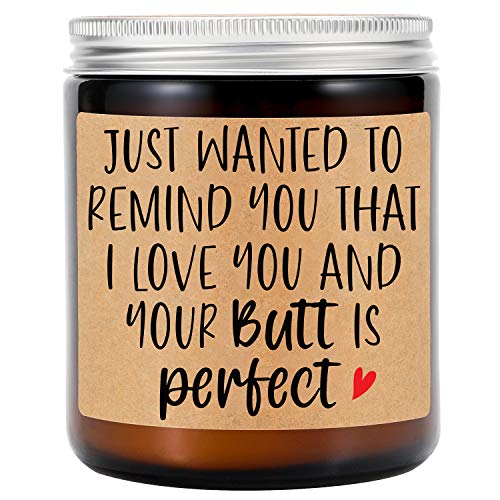 GSPY Lavender Scented Candles - Romantic Gifts, I Love You Gifts for Her, Him - Funny Anniversary, Mothers Day, Fathers Day, Birthday Gifts for Boyfriend, Husband, Fiance, Girlfriend Gifts, Wife Gifts