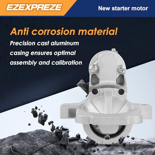 Image of Ezexpreze 17914 Starter Motor Compatible with Mazda 3 04-09, 5 06-10, 6 06-07, CX-7 07-09, L4 2.3L, 12V 1.4KW 11 Teeth Clockwise, Replace# L327-18-400, L327-18-400R00, M0T87681, M000T87681