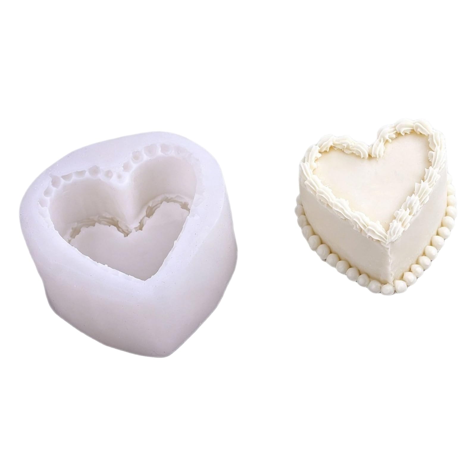BWANGIAO Heart Shape Silicone Cake For Baking Romantics Dessert Like Chocolate Mousses And Jellies With Nonstick Surfaces