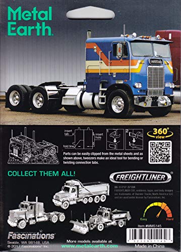 Fascinations Metal Earth Freightliner COE Truck 3D Metal Model Kit - Image 8