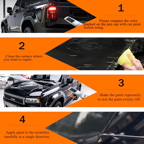 Image of Car Touch up Paint(3U5 Supersonic Red) Compatible with Toyota, Car Paint Pen Scratch Repair Two-In-One Touch Up Paint, Premium Car Scratch Remover for Deep Scratches