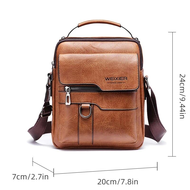 Bolso bandolera de piel sintética para llevar todo su material de negocios 3