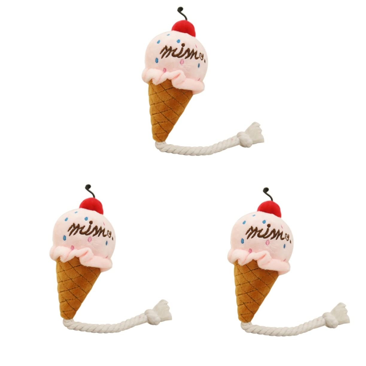 Balacoo Plüsch-Kauspielzeug Für Hunde – Eiscreme-Design, Quietschend, Weich & Sicher Für Welpen, 13 Cm Groß