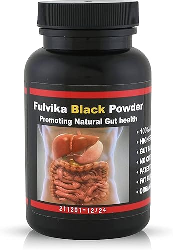 74+ Trace Mineral Powder with Humic & Fulvic Acid (333 Servings)(Flavorless) – Plant-Based, Vegan, Trace Minerals Supplement with Electrolytes & Alkaline pH (Kosher) – Black Water – by Fulvika Black